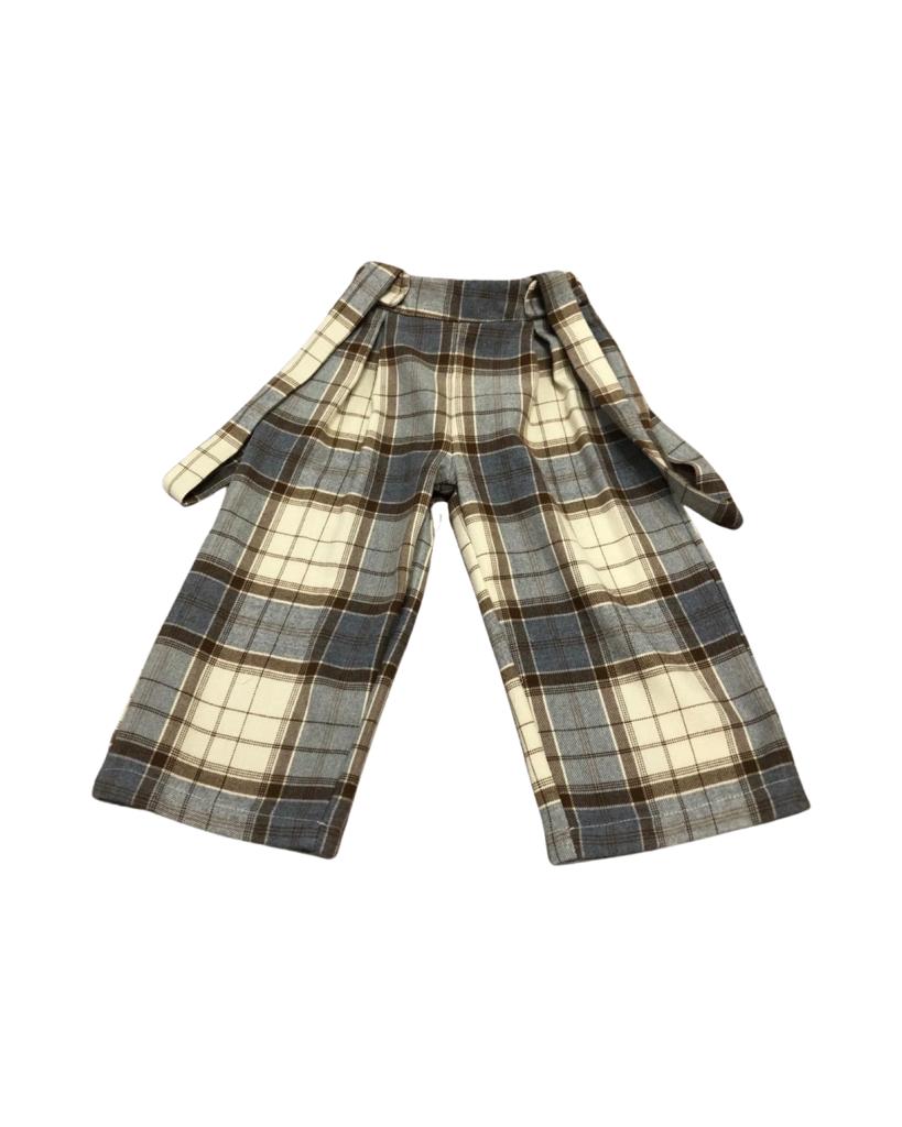 Pantalone palazzo con bretelle  per bambina da 3anni a 7anni Paris Hilton PHBDU4236