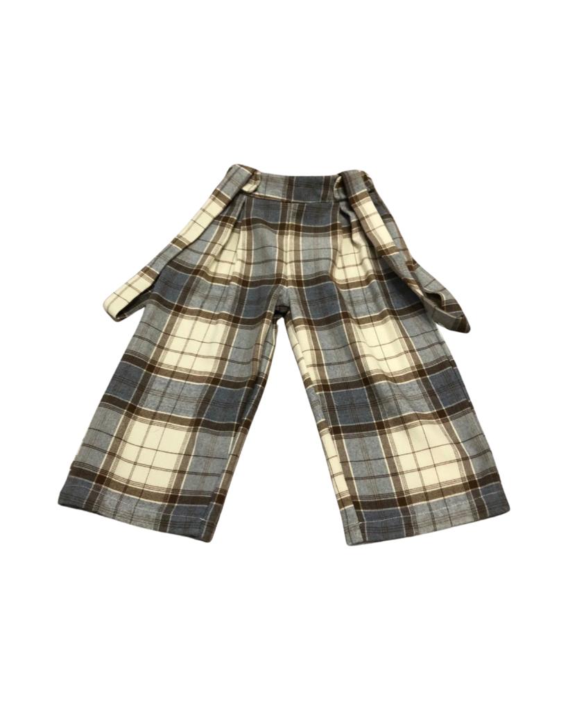 Pantalone palazzo con bretelle  per bambina da 3anni a 7anni Paris Hilton PHBDU4236