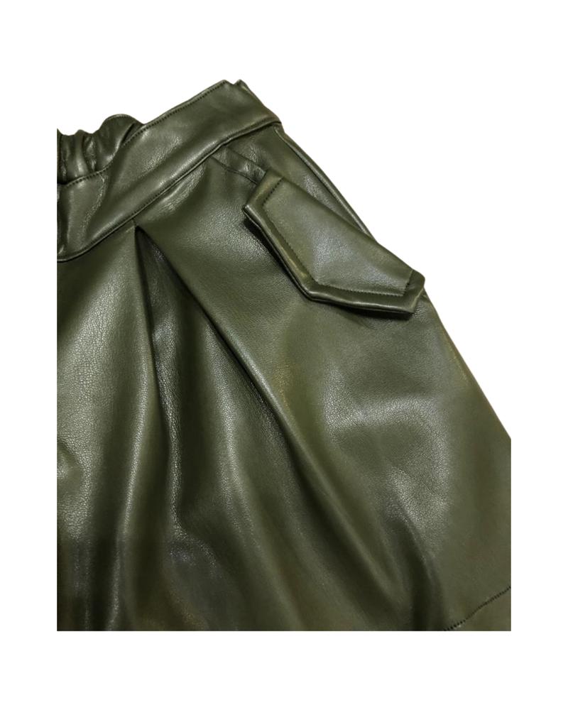 Shorts ecopelle verde per Ragazza da 8anni a 16anni Paris Hilton PHJSH4110