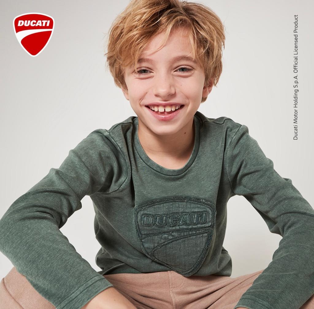 Maglietta girocollo per ragazzo da 8 a 16 anni Ducati G7627