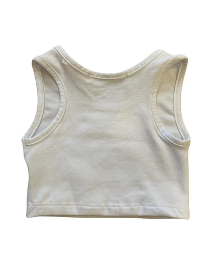 "Panda" sleeveless t-shirt for girls Mousse YKTC332W