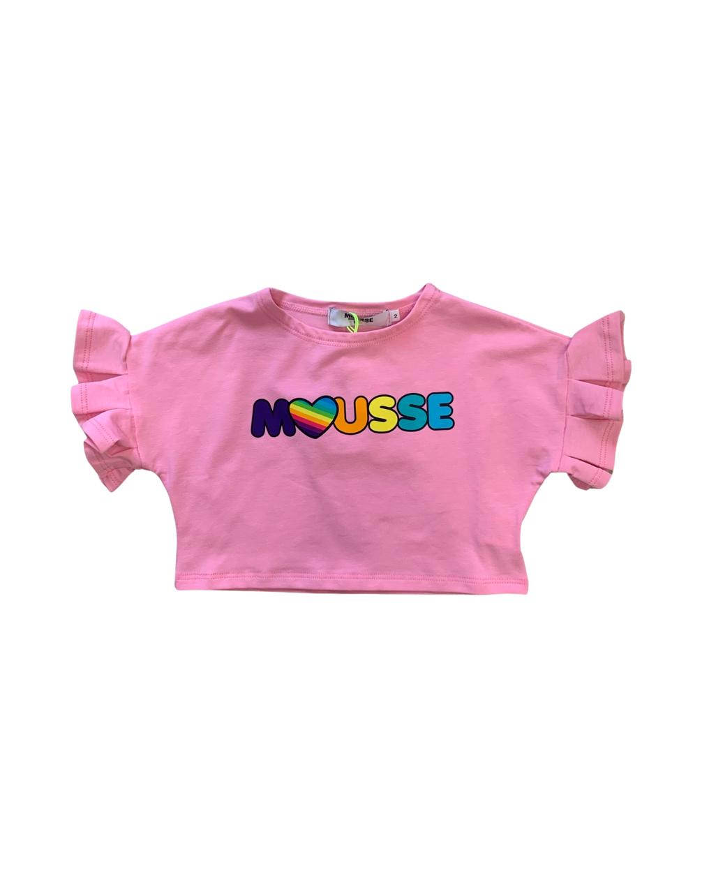 Maglietta Crop "Mousse" per Bimba Mousse YKTS335P