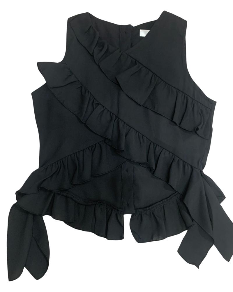 Elegant top with flounces for girls from 8 to 16 years Y-Clù Y21229