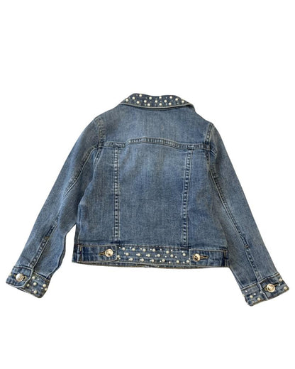 Jeansjacke mit Perlen für Mädchen von 3 bis 7 Jahren Y-Clù YEB017