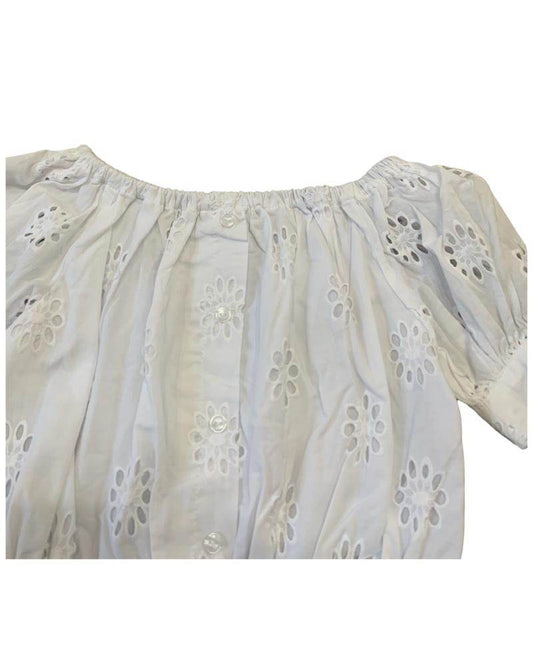 Camicia Crop Pizzo per Bambina da 3 a 7anni Y-Clù YB21401 - OOPS by BabyBimbo 0-16