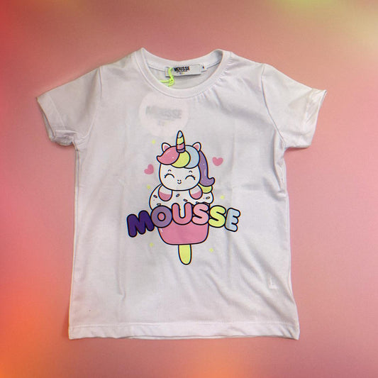 Maglietta "unicorno" per Bimba Mousse YKTS333