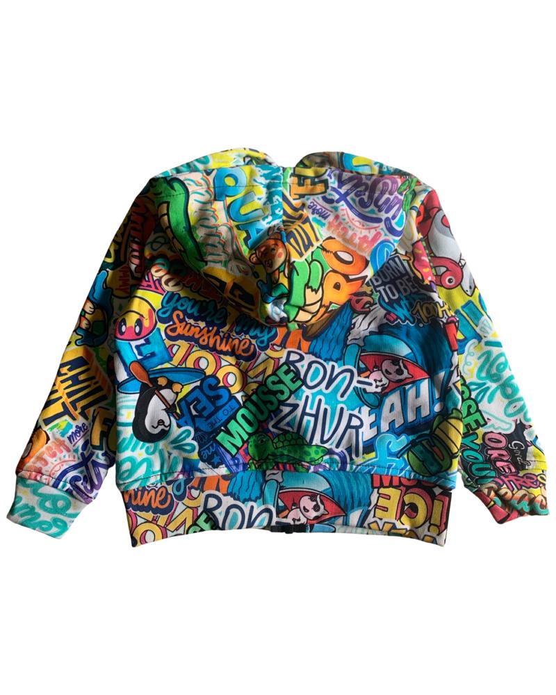 Colorful sweatshirt for boys from 2 years to 10 years MOUSSE YKFZ344