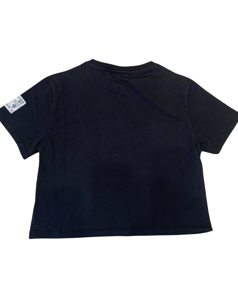 Short Black T-shirt for Girls from 8 years to 16 years Dance Size DZ24S026