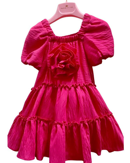 Fuchsia dress for girls from 3 to 7 years PARIS HILTON PHDR4676