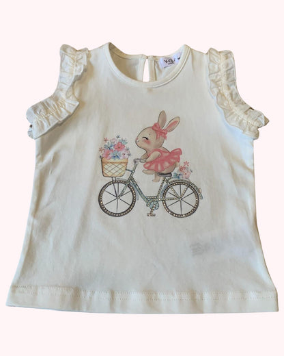 T-shirt for girls 6 months-2 years Y-Clù YN21758 