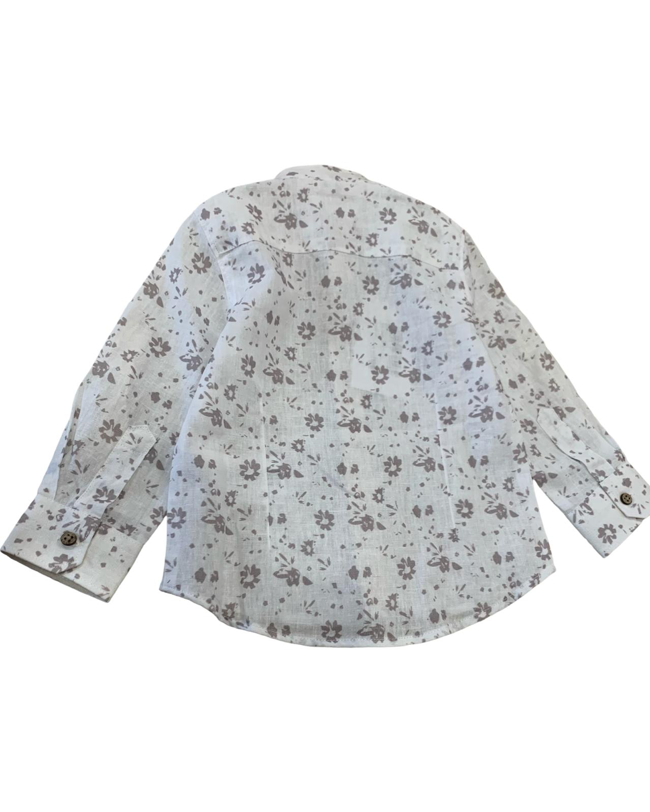 Camicia coreana fantasia Fiori per ragazzo da 3anni a 7anni Y-CLU BYB11054