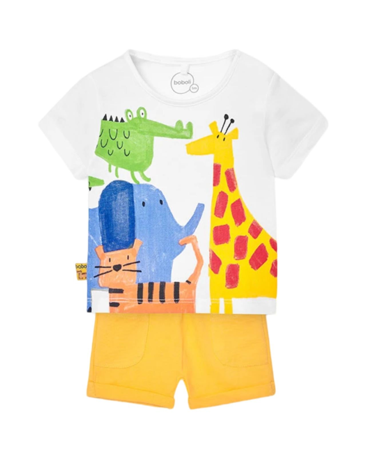 Colorful short set 2 pieces for Boboli children 128168