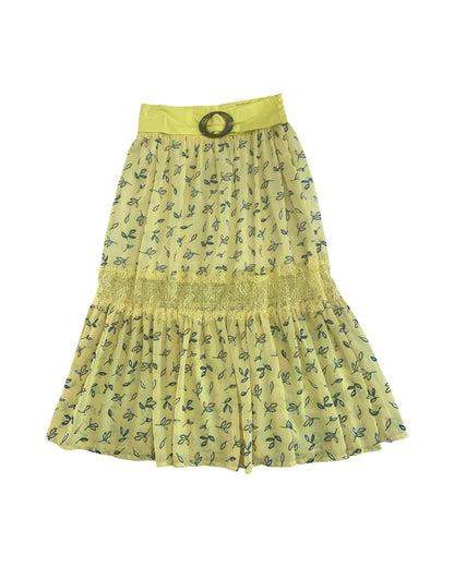 Long skirt with belt from 8 to 16 years Y-Clù Y15168