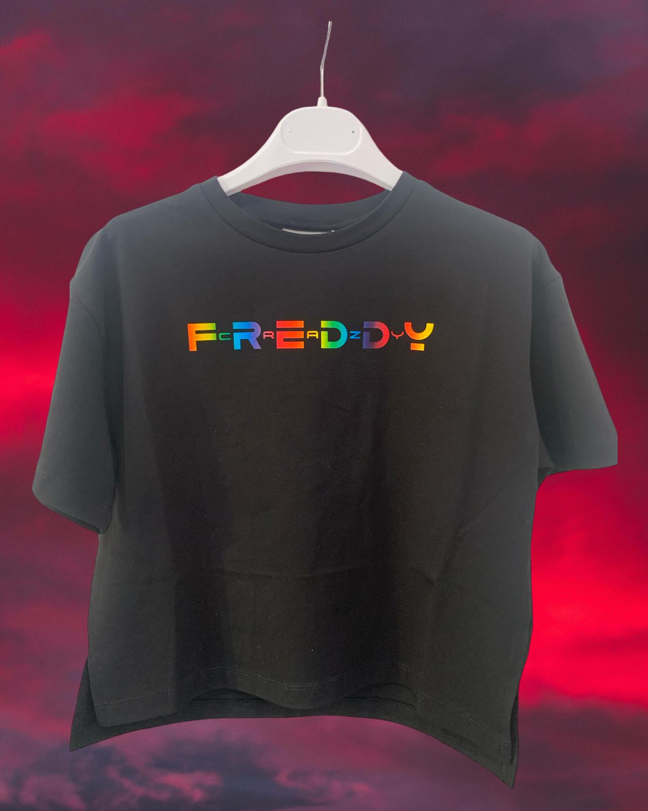 Black T-Shirt for Girls from 8 to 16 years FREDDY FR1826