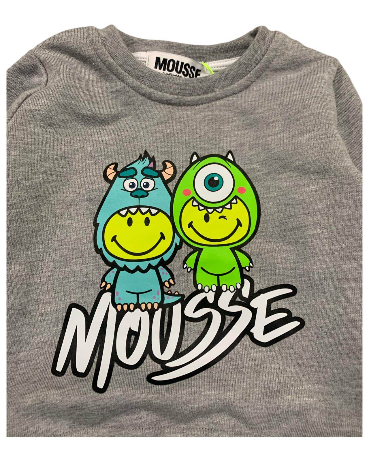 Felpa chiusa Monster Friends per Bambino Mousse HKFG366M2 OOPS by BabyBimbo 0 16 felpa 54 00