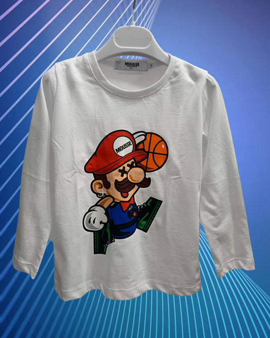 Maglietta AIR MARIO per Bambino da 2anni a 12anni Mousse HKTL368W