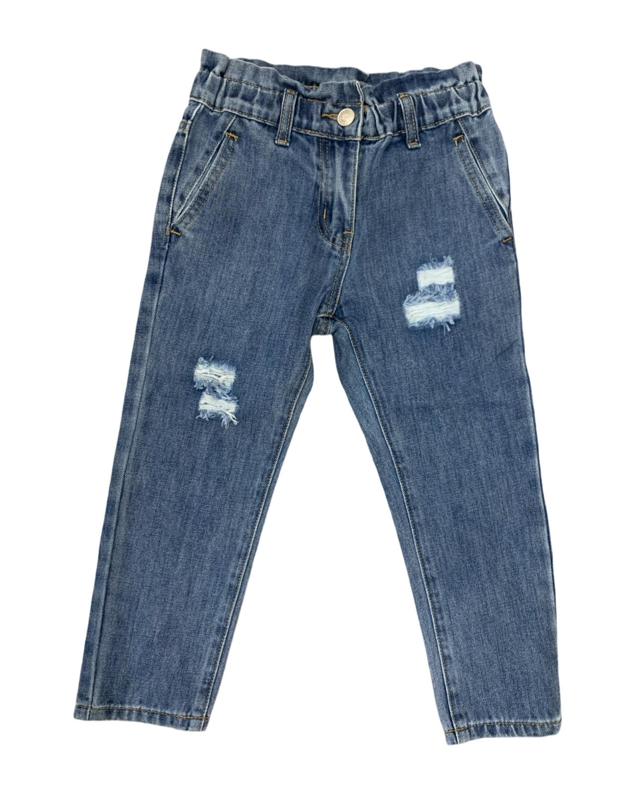 Pantaloni Jeans per  bambina da 3anni a 7anni Y-Clu YFBF24P348