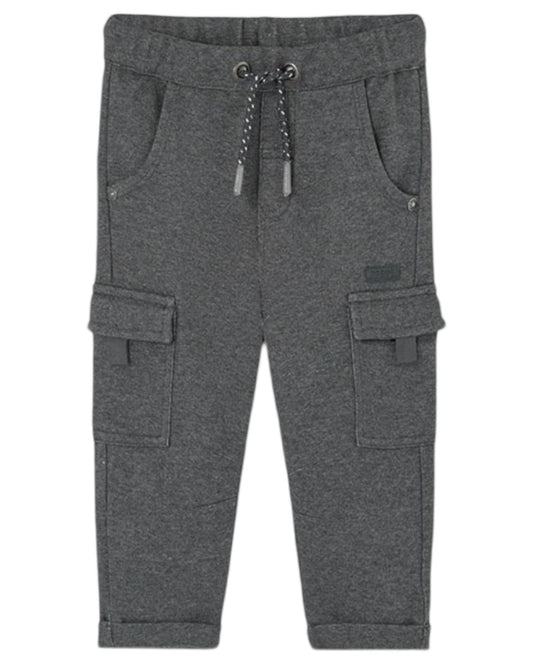 Pantalone cargo in grigio mélange  per Bambino da 18mesi a 8anni Boboli 319104