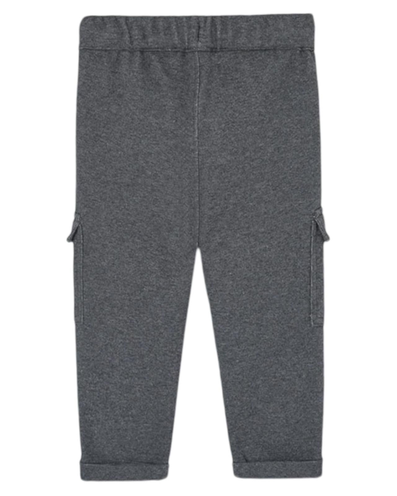 Pantalone cargo in grigio mélange  per Bambino da 18mesi a 8anni Boboli 319104