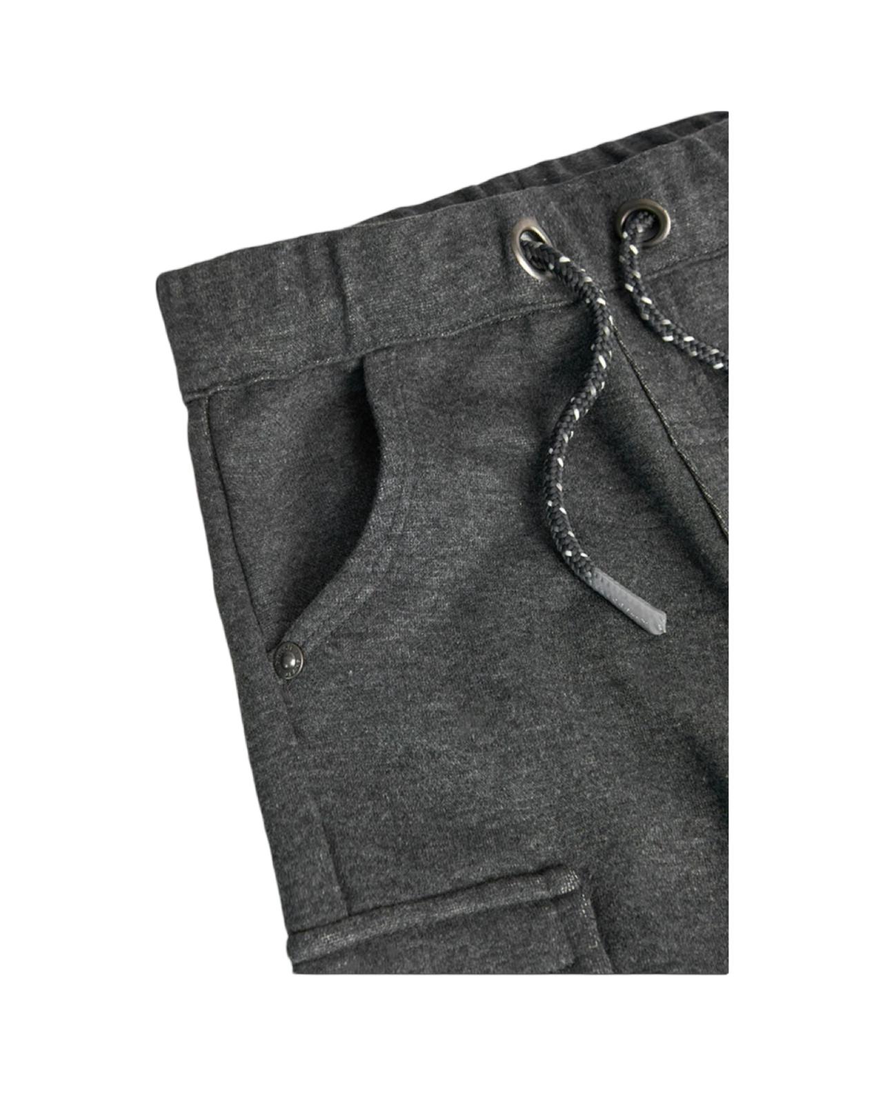 Pantalone cargo in grigio mélange  per Bambino da 18mesi a 8anni Boboli 319104