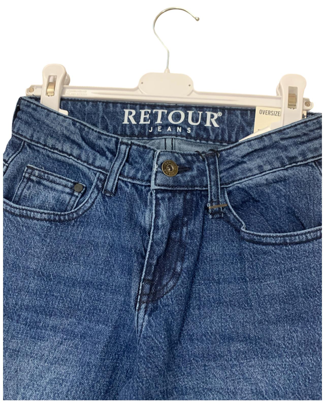 Pantaloni "Over" Denim jeans per Ragazzo 8anni-16anni Retour RDB600ME