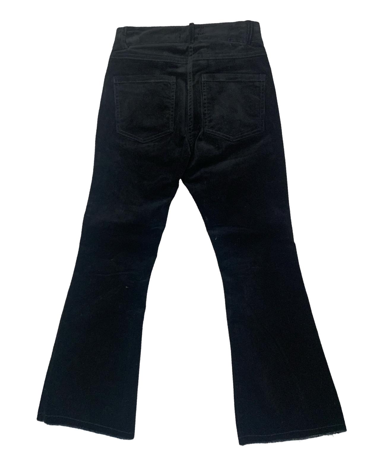 Pantalone velluto nero per  Ragazza da 8anni a 16anni Y-Clu YFJF24P261