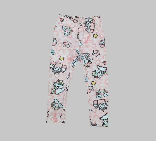 LEGGINGS UNICORNO  BAMBINA DA 2ANNI A 10ANNI MOUSSE SKL372