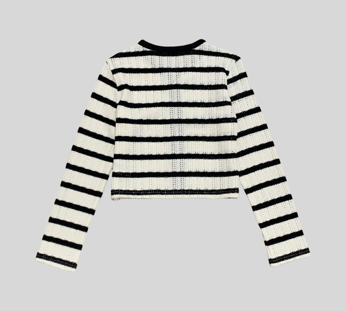 CARDIGAN NERO/BIANCO RIGHE YCLU 182MYFJS