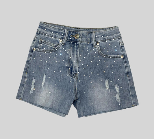 JEANS CORTI BRILLANTINI YCLU 157PYFJS25