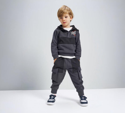 Completo tuta bambino con cappuccio