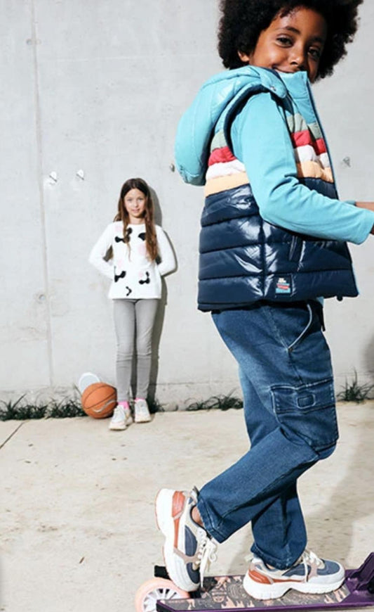 Pantalone di denim per bambino in blu