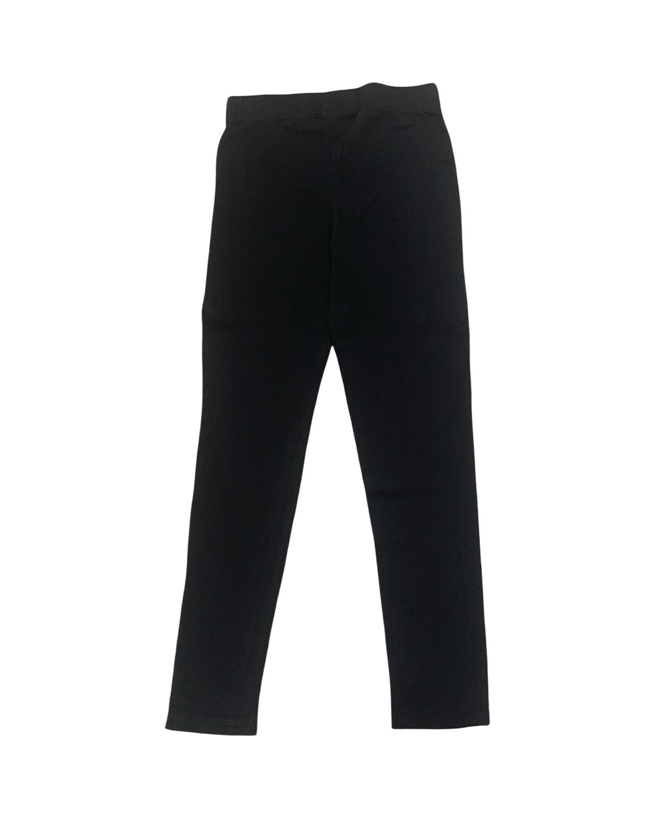 Leggings Nero Freddy Bambina in Cotone Stretch
