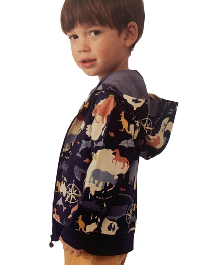 Felpa con il cappuccio staccabile