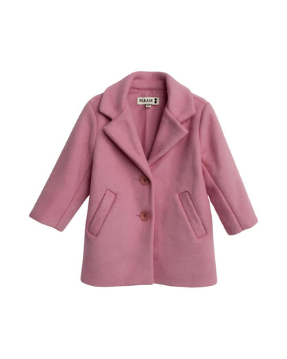 Cappotto Rosa Foderato Bambina | Elegante e Casual
