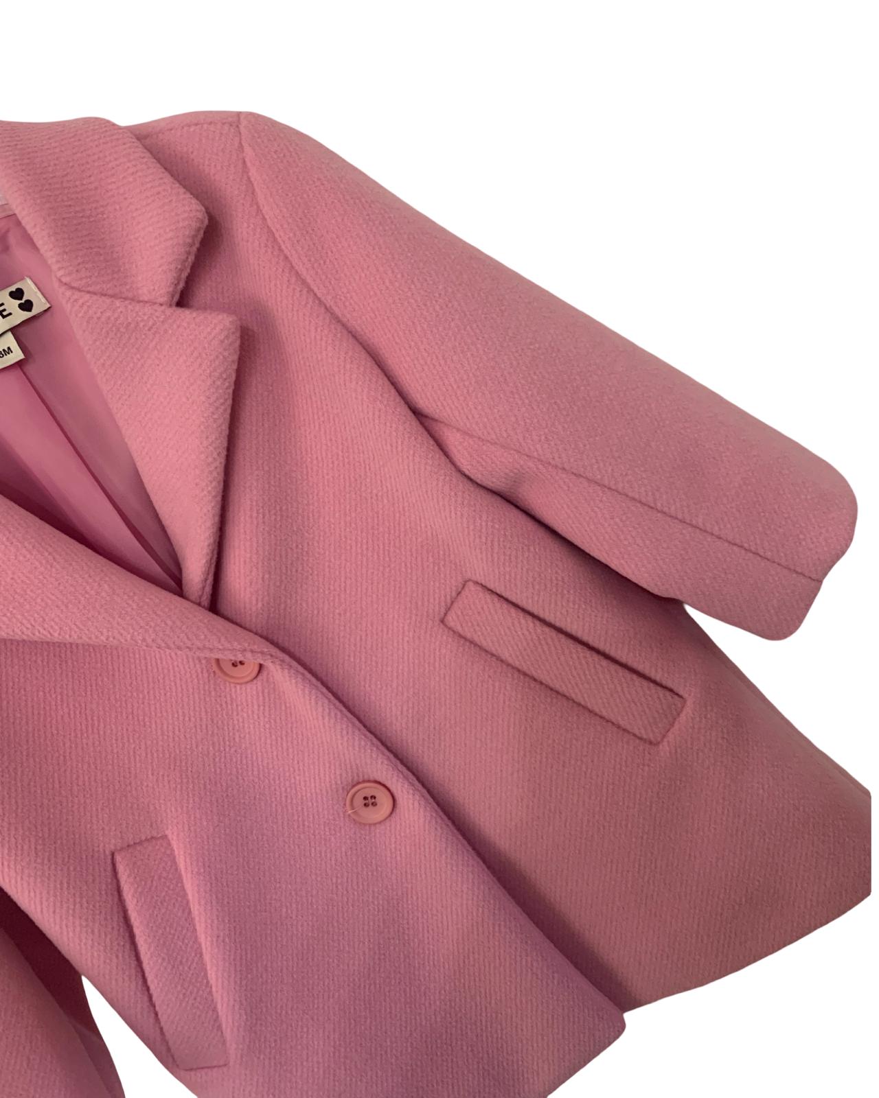 Cappotto Rosa Foderato Bambina | Elegante e Casual