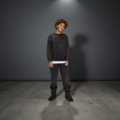 Pantaloni sportivi neri sfumati ragazzo – comodi, moderni e di tendenza