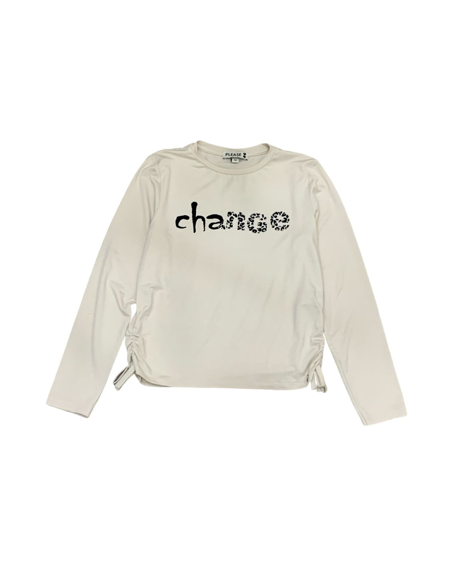Maglietta Please Ecru da Ragazza