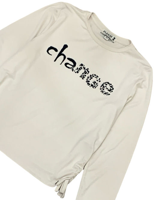 Maglietta Please Ecru da Ragazza