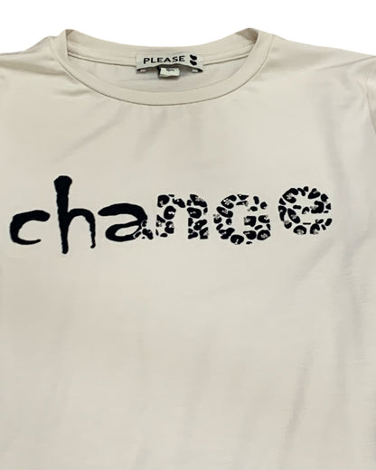 Maglietta Please Ecru da Ragazza