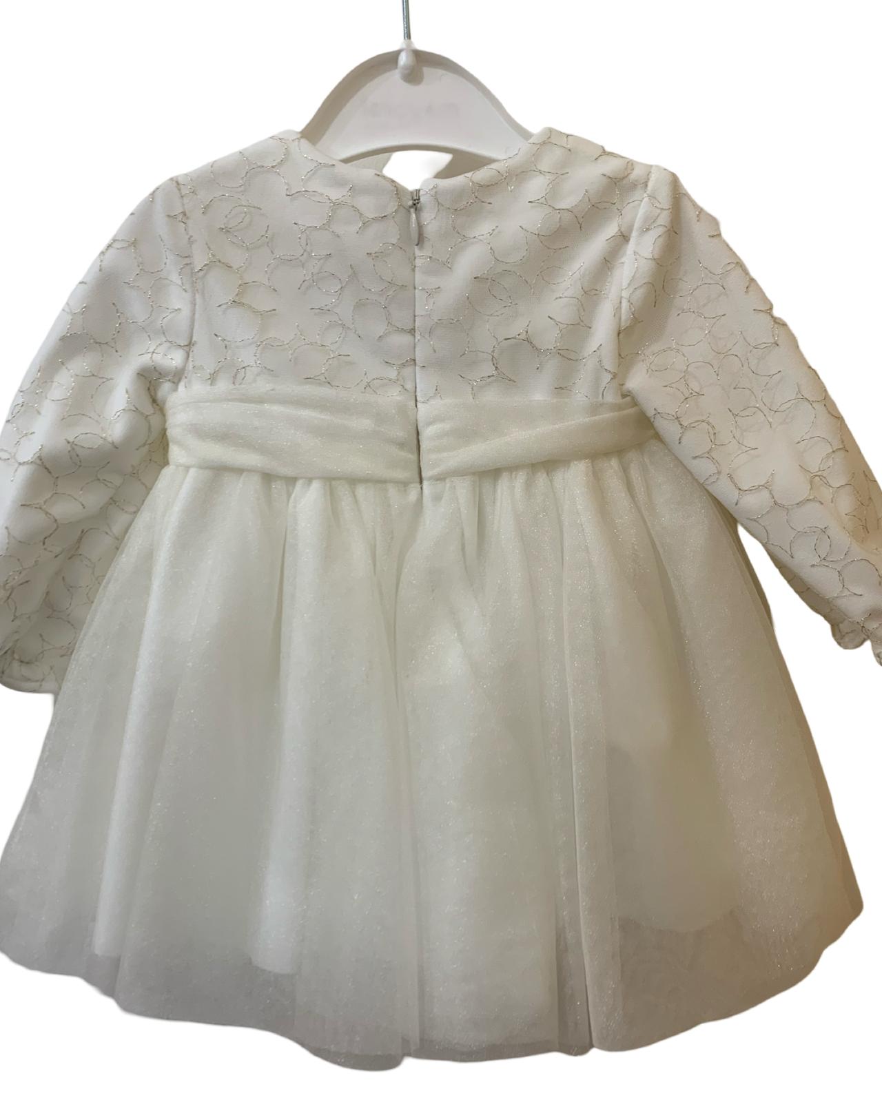 Vestito tulle ricamo neonata neonata 0-18mesi Mayoral 02855-24