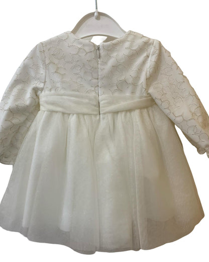 Tulle dress with embroidery for newborn baby girl 0-18 months Mayoral 02855-24