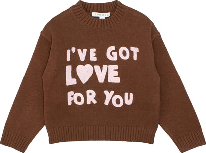 Maglione Bambina TOBETOO con Lettering Frontale – Modello Essenziale e Raffinato