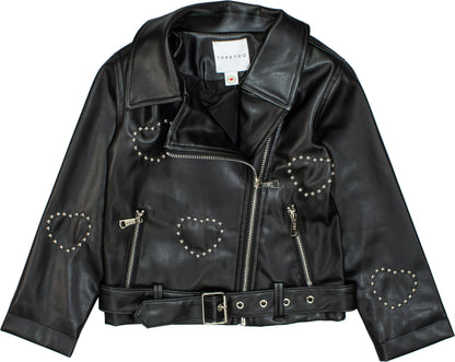 Giubbino Bambina TOBETOO in Ecopelle con Zip – Giacca Grintosa e Fashion