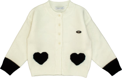Cardigan Bambina TOBETOO – Maglia Essenziale dal Gusto Sartoriale