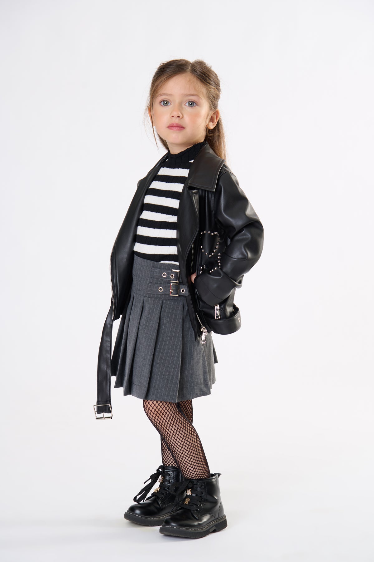 Giubbino Bambina TOBETOO in Ecopelle con Zip – Giacca Grintosa e Fashion