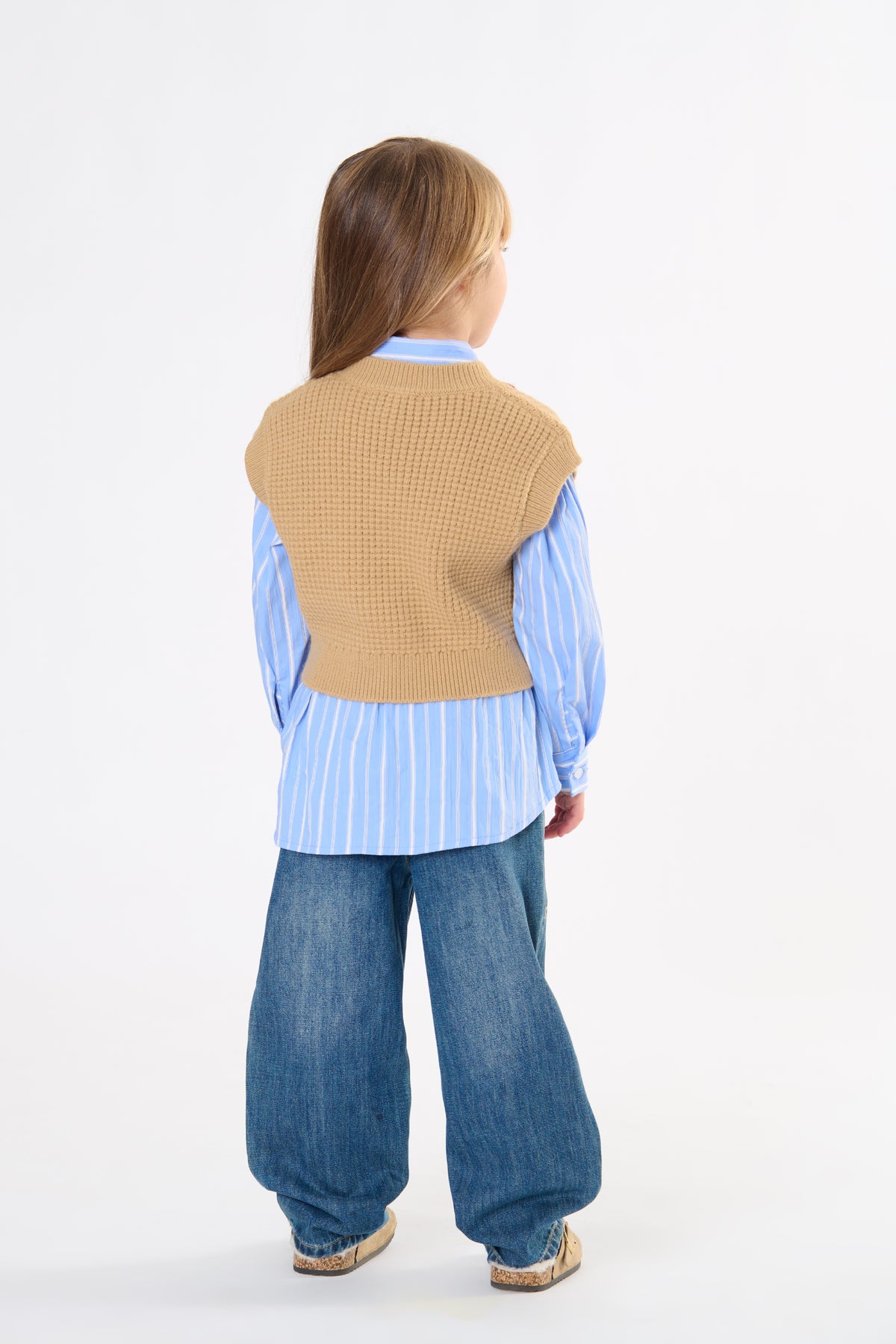 Jeans Bambina TOBETOO con Toppe e Ricami – Denim con Pupazzetto Charm