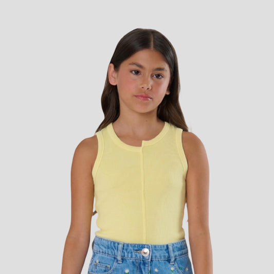 Canotta a Costina Ragazza Gialla – TOBETOO