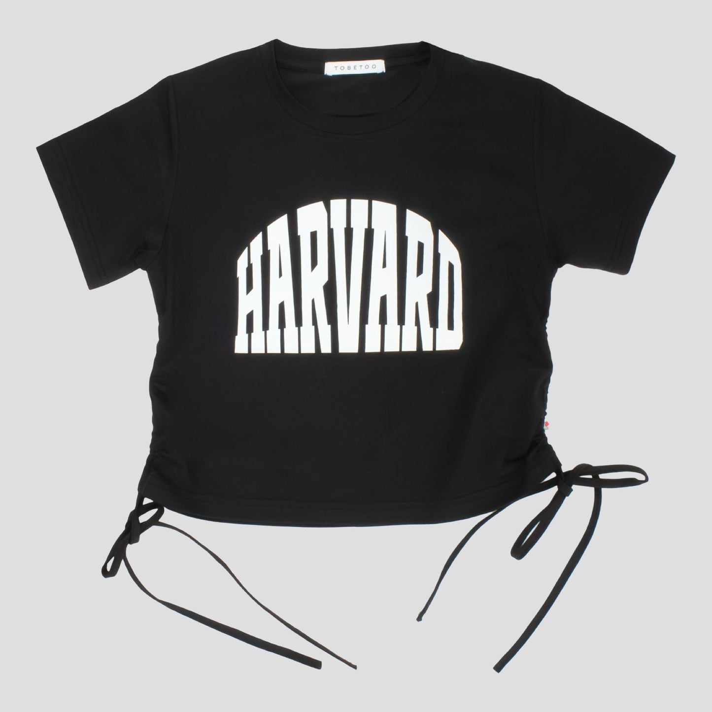 T-Shirt Nera Ragazza Stampa Harvard – TOBETOO - OOPS by BabyBimbo 0-16