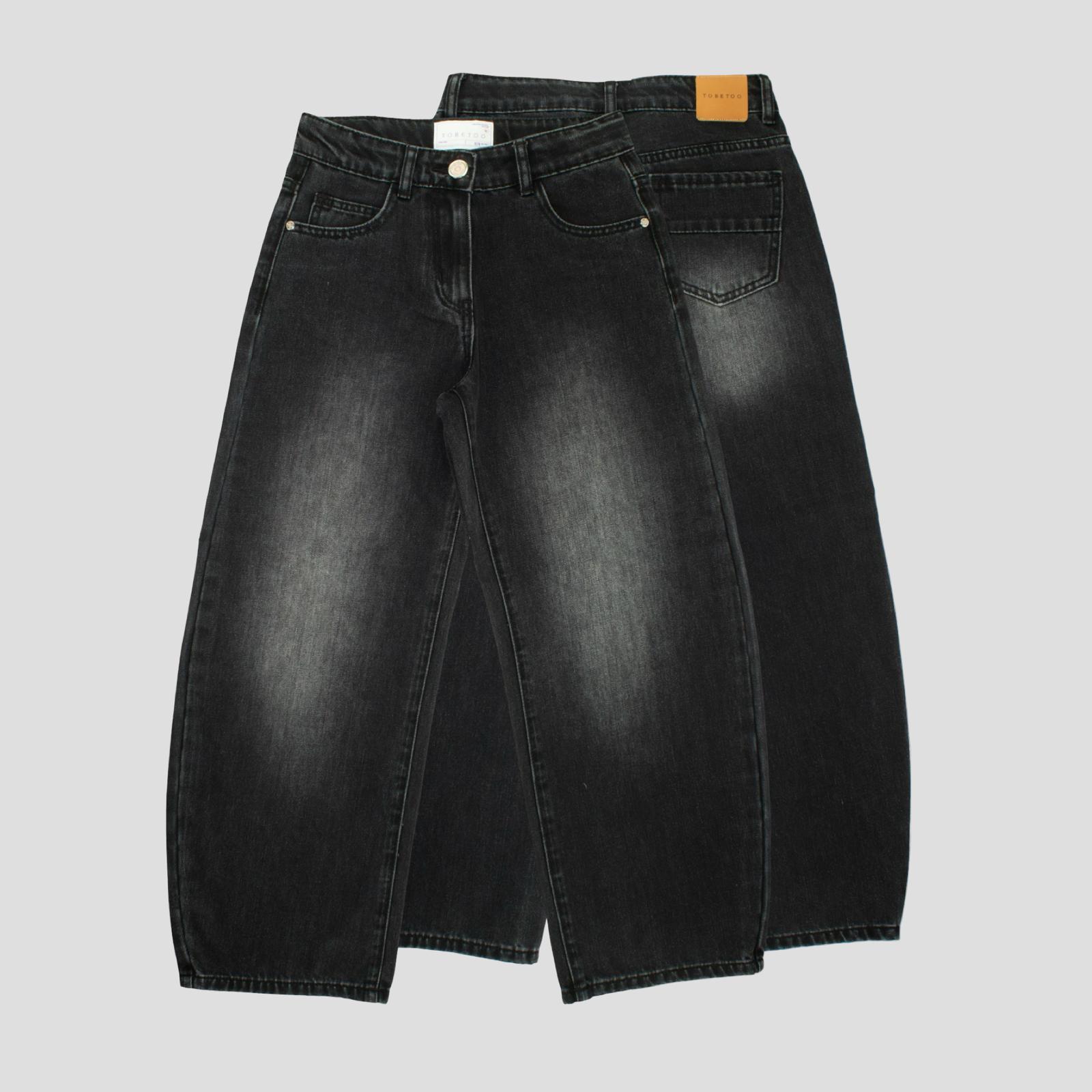 Jeans Baggy Neri Ragazza – Collezione TOBETOO - OOPS by BabyBimbo 0-16