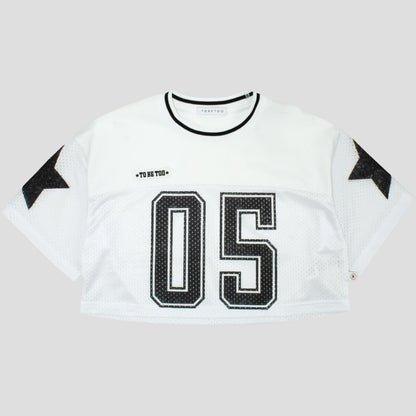 T-Shirt College American Football Ragazza Crop – TOBETOO - OOPS by BabyBimbo 0-16